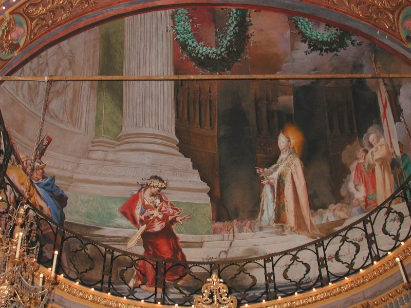 Sant'Ambrogio scaccia Teodosio da tempio